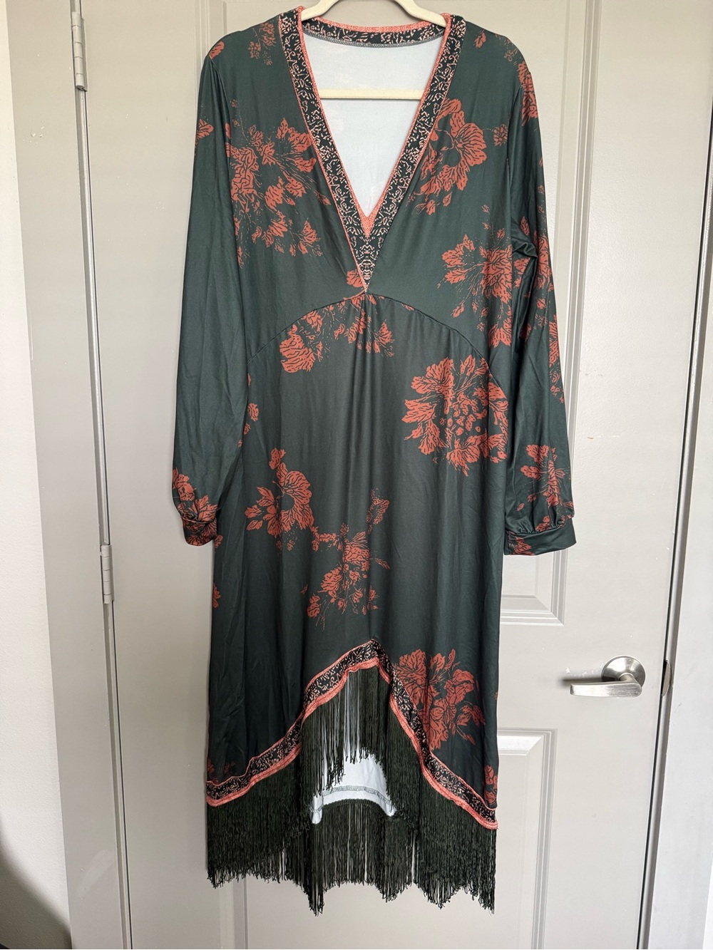 Midi Boho Fringe Dress size M